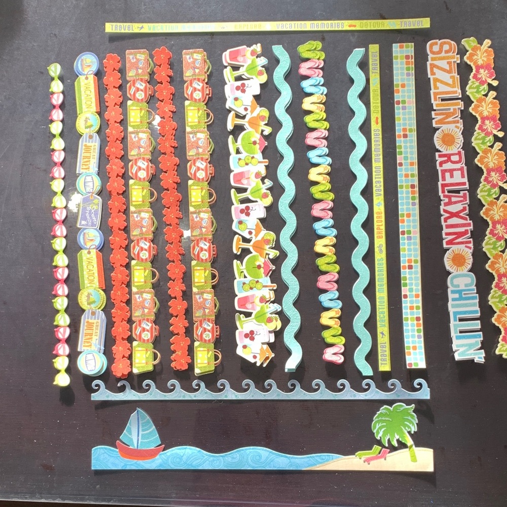 K & Company Colorful Scrapbook Stickers Set